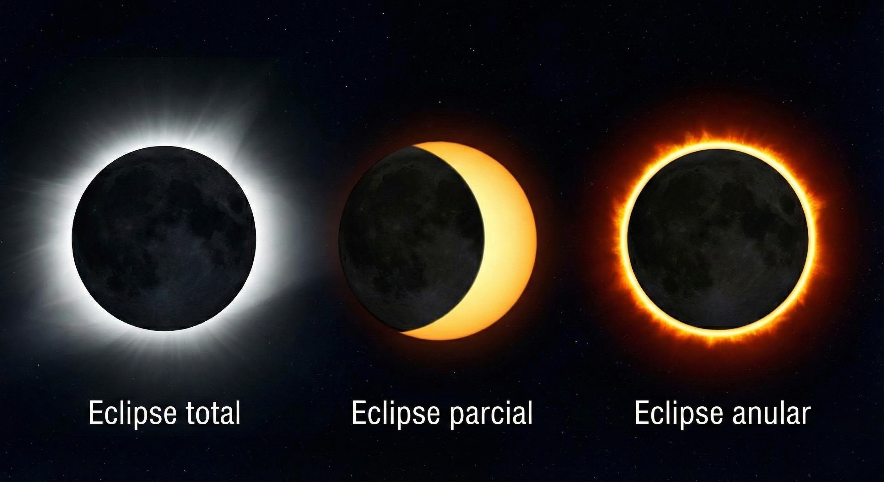 Eclipse total, anular o parcial: guía para entender los eclipses de 20 ...